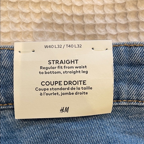 Classic H&M Blue women’s Jeans straight leg regular fit - Picture 3 of 5